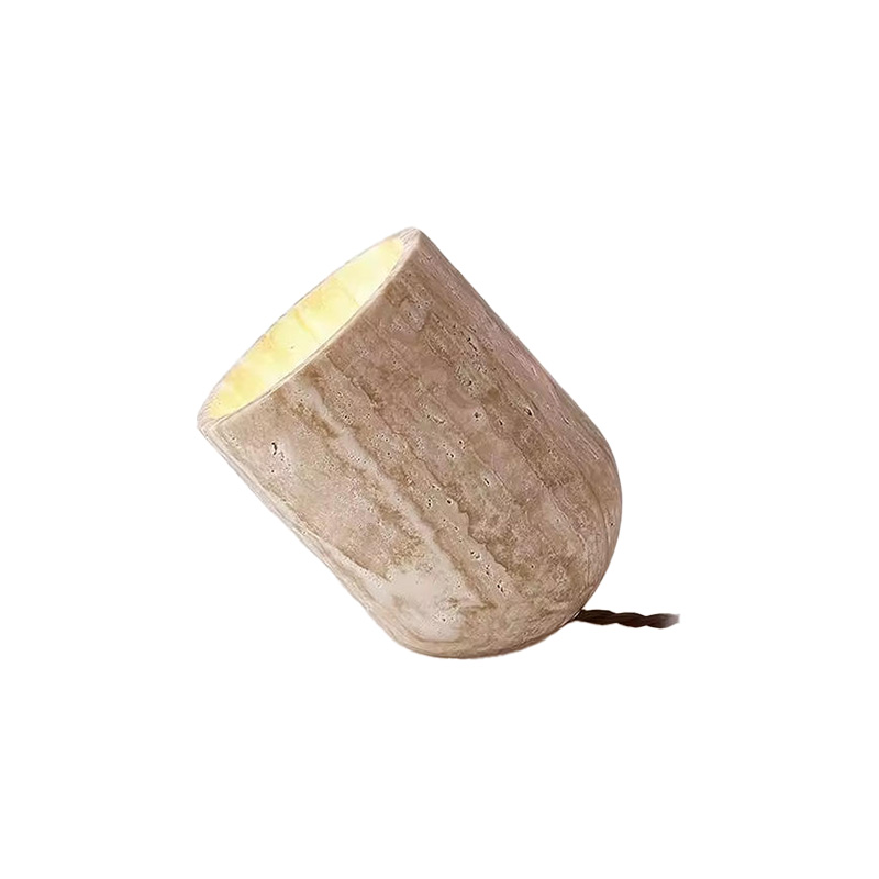 EPWL0993Modern Natural Travertine Table Lamp