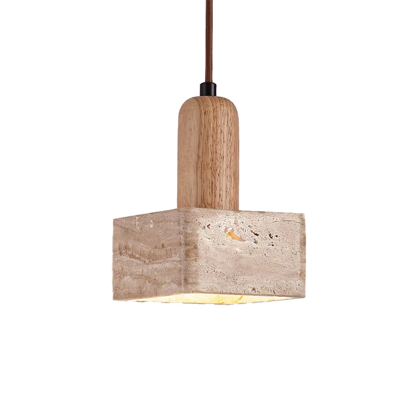 EPPL1041Modern Natural Travertine Pendant Light