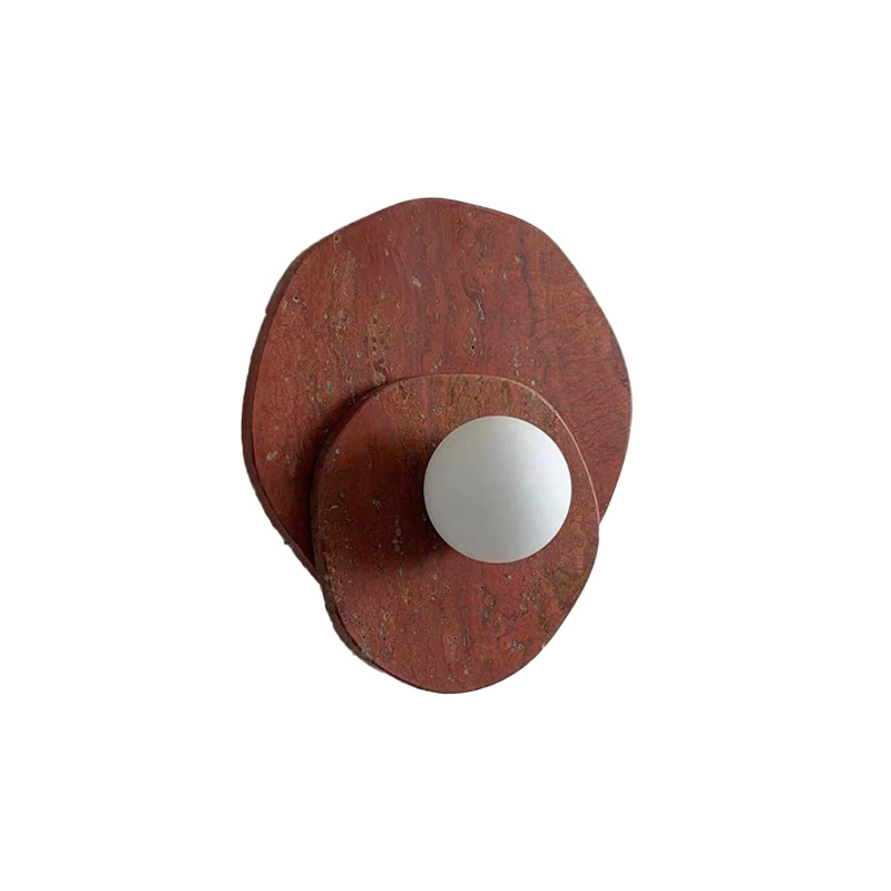 EPWL1043Modern Red Natural Stone Wall Light