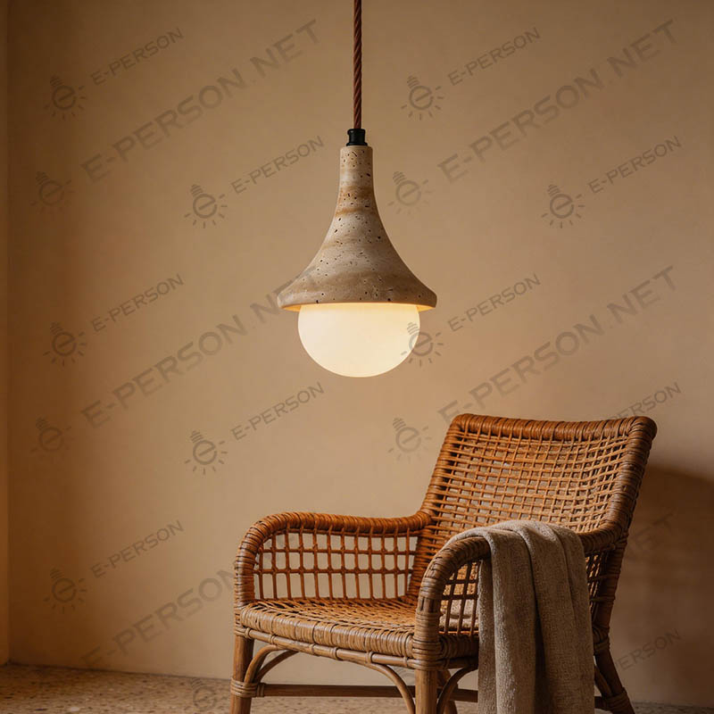 Stone Pendant Light (2)