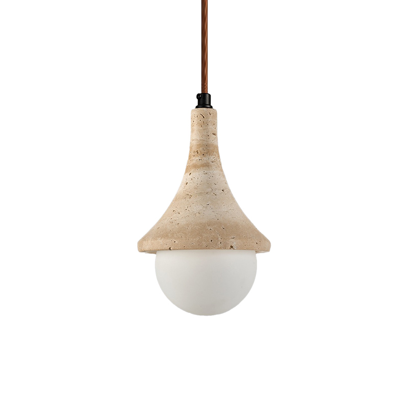 EPPL1037Natural Travertine Pendant Light