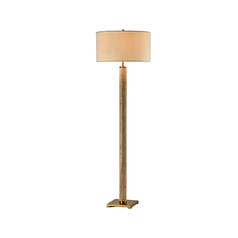 EPFL1011Modern Travertine Floor Lamp