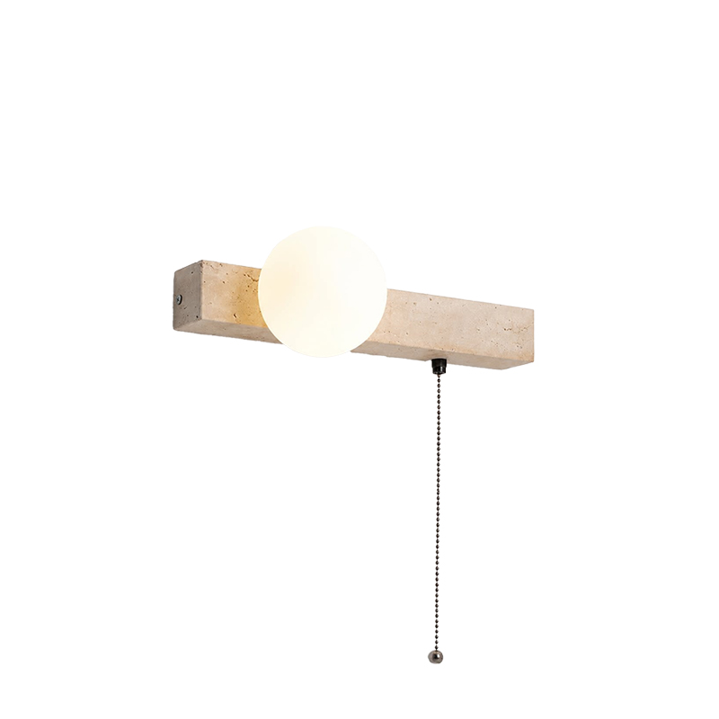 EPWL1034Natural Travertine Wall Light Modern Stone Wall Sconce