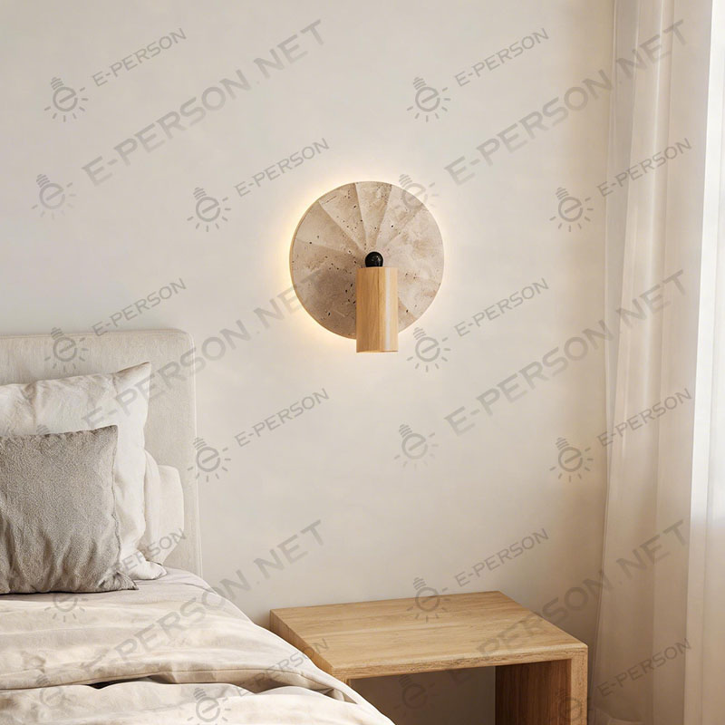 Travertine Wall Sconce (2)