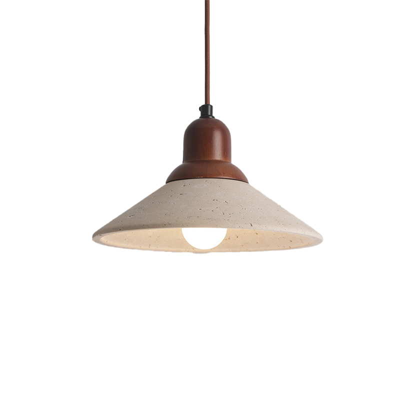 EPPL1035Natural Travertine Pendant Light