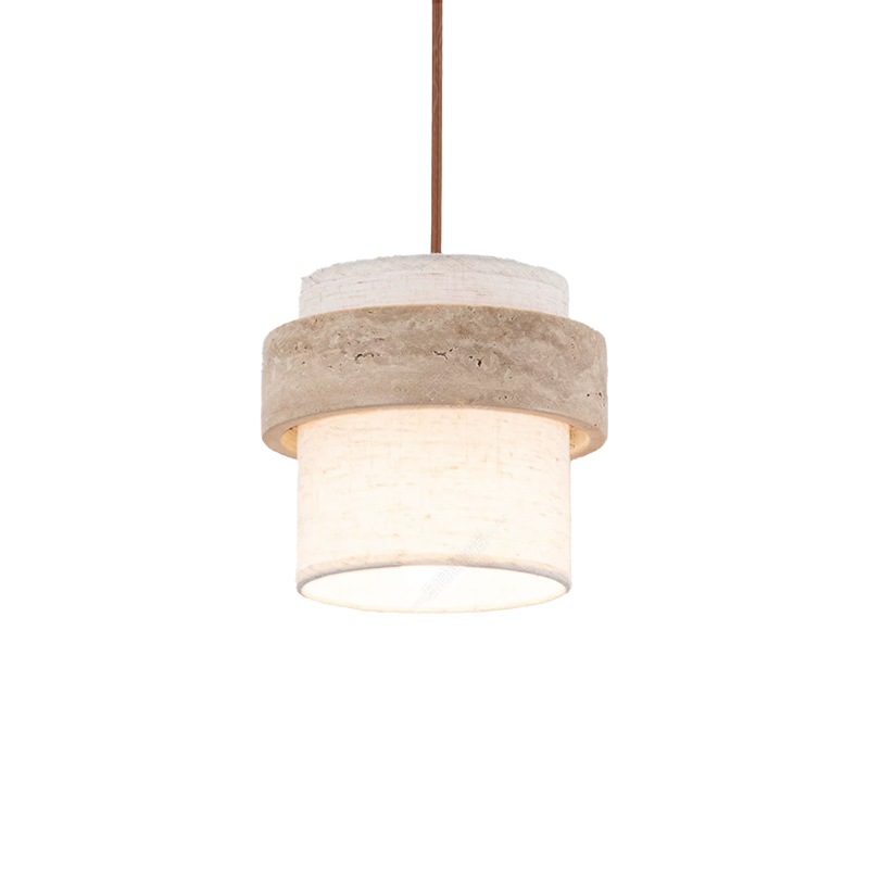 EPPL1064Natural Travertine Pendant Light