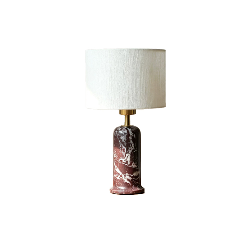 EPTL1079Red Natural Marble Table Lamp