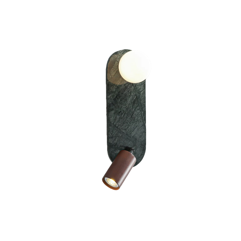 EPWL1083Natural Green Marble Wall Light
