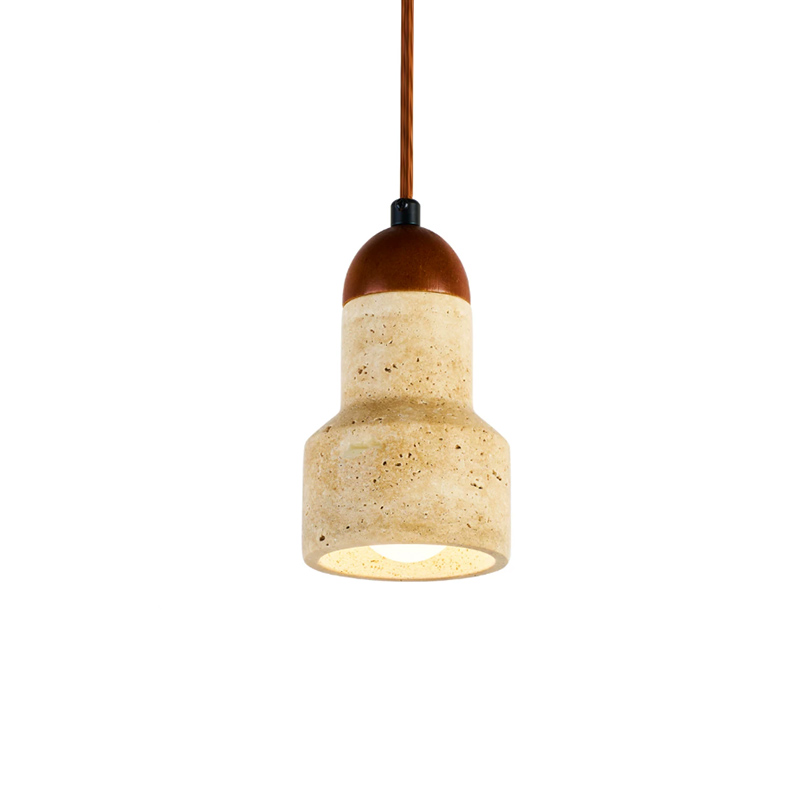 EPPL1081Natural Travertine Pendant Light